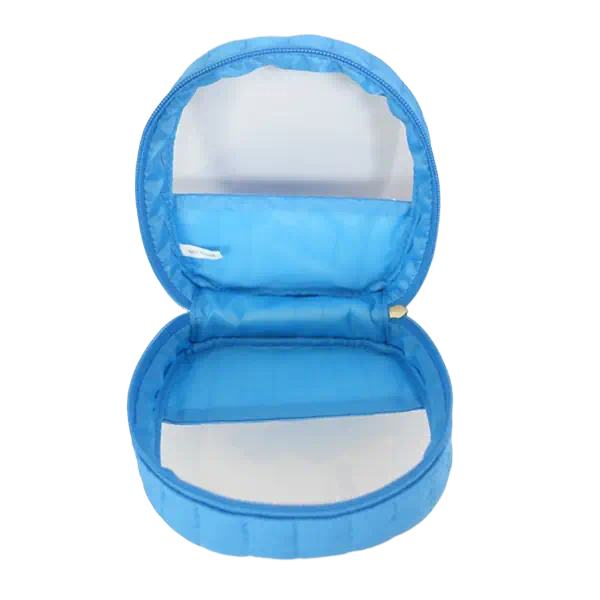 oval cosmetic bag with clear window multi-colored makeup bag_9